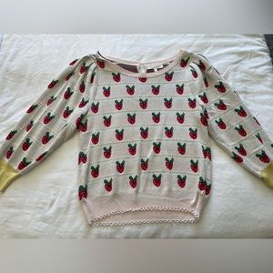 LoveShackFancy Strawberry Sweater